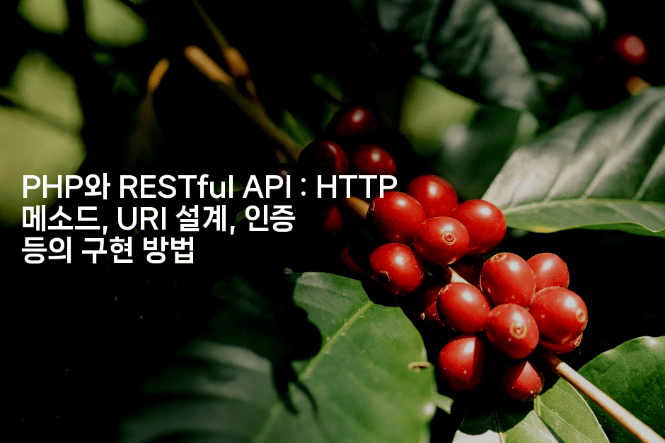 PHP와 RESTful API : HTTP 메소드, URI 설계, 인증 등의 구현 방법
2-코드꼬마