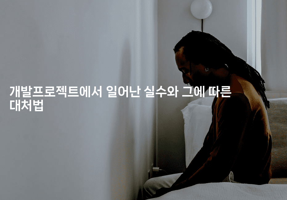 개발프로젝트에서 일어난 실수와 그에 따른 대처법2-코드꼬마