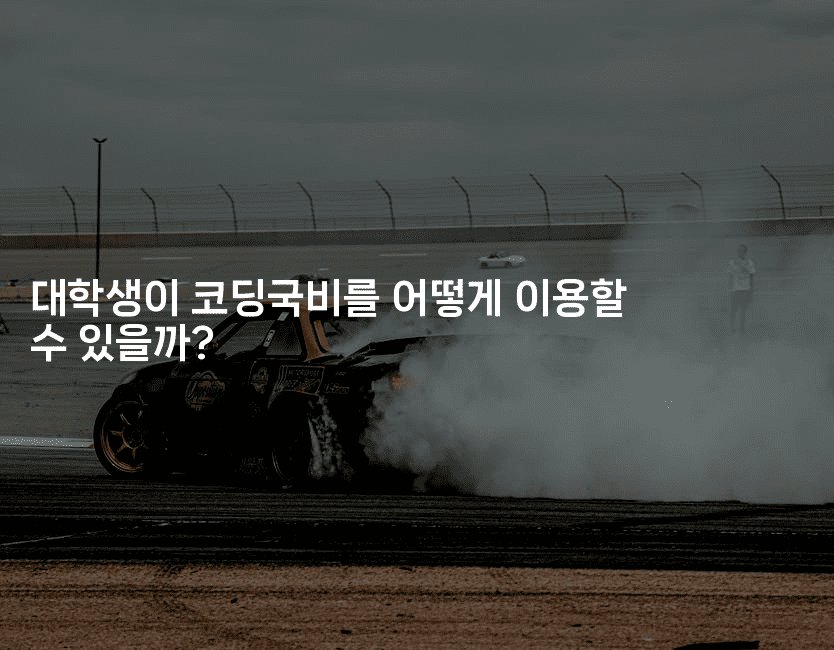 대학생이 코딩국비를 어떻게 이용할 수 있을까? 2-코드꼬마