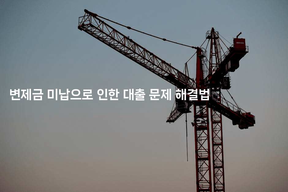 변제금 미납으로 인한 대출 문제 해결법-코드꼬마